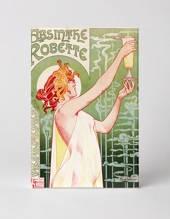 Absinthe Robette 1896 - Art Nouveau Vintage Poster Wall Art