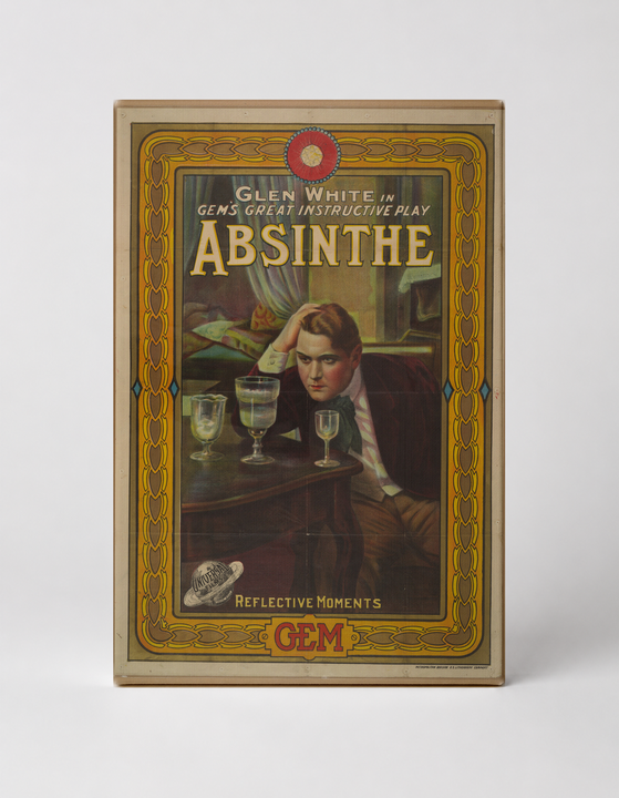 Absinthe Glen White 1900s Theatre Vintage Lithograph Poster Canvas Wall Art