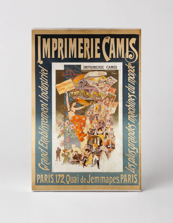 Imprimerie Camis 1890s Belle Époque French Advertising Vintage Poster Wall Art