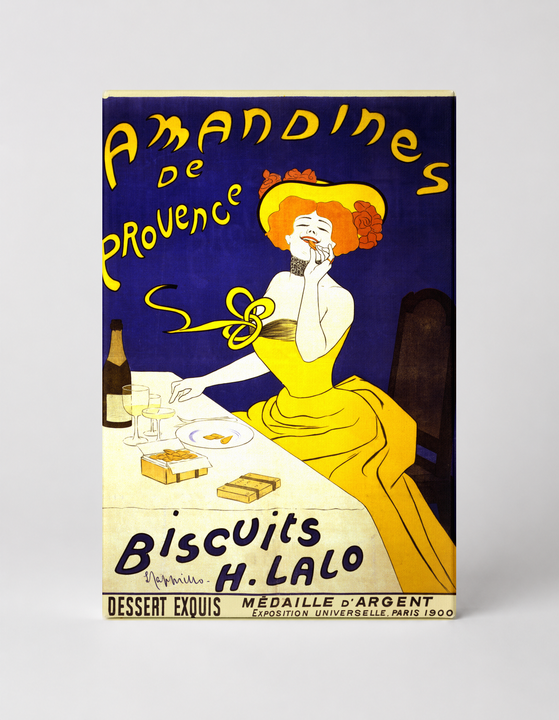 Amandines de Provence Biscuits H. Lalo 1900 - Art Nouveau Vintage Poster Wall Art