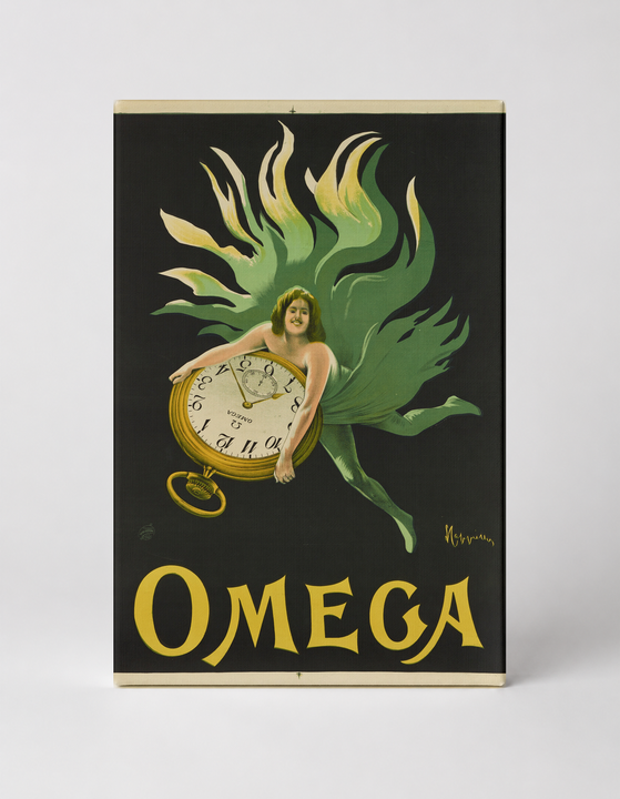 Omega Watches Vintage Poster 1900s - Belle Époque Canvas Wall Art