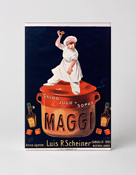Maggi Caldo Jugo y Sopas - Vintage Food Advertising Poster Wall Art