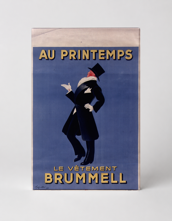 Au Printemps Le Vêtement Brummell 1900s - French Vintage Advertising Poster Wall Art