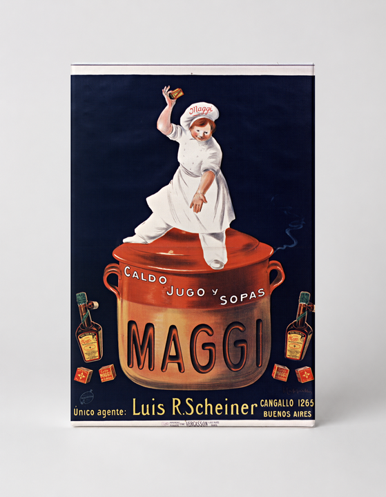 Maggi Caldo Jugo y Sopas Vintage Advertising Poster Canvas Wall Art