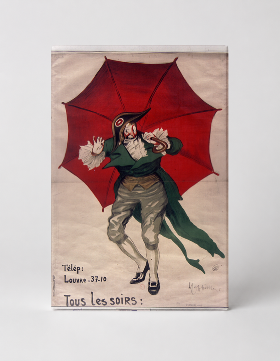 Tous Les Soirs Clown Umbrella 1900s - Belle Epoque Vintage Poster Wall Art