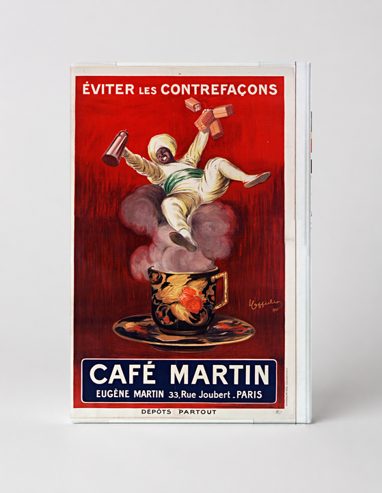 Café Martin Paris 1921 - Vintage French Coffee Advertising Poster Wall Art