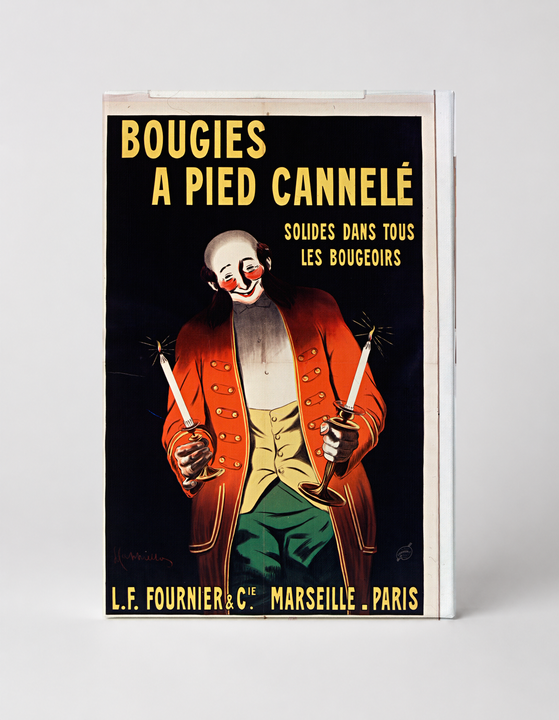 Bougies A Pied Cannelé 1900s French Candle Ad - Belle Époque Vintage Poster Wall Art