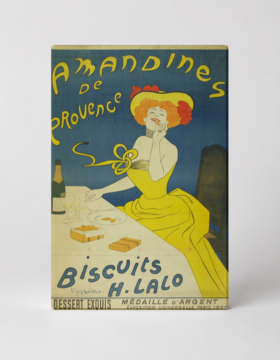 Amandines de Provence Biscuits H. Lalo 1900 - Belle Époque Vintage Poster Wall Art