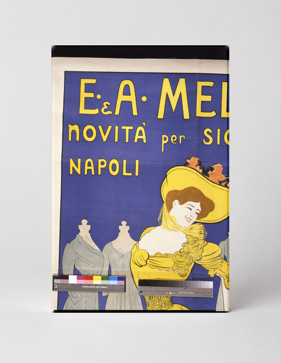 E. & A. Mele Novità per Signore Napoli - Belle Époque Vintage Poster Wall Art