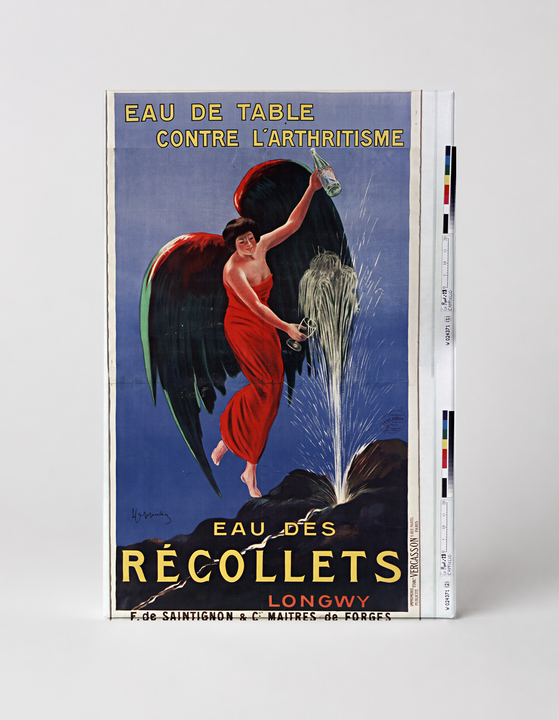 Eau des Récollets Longwy 1900s - Belle Époque Vintage Poster Wall Art