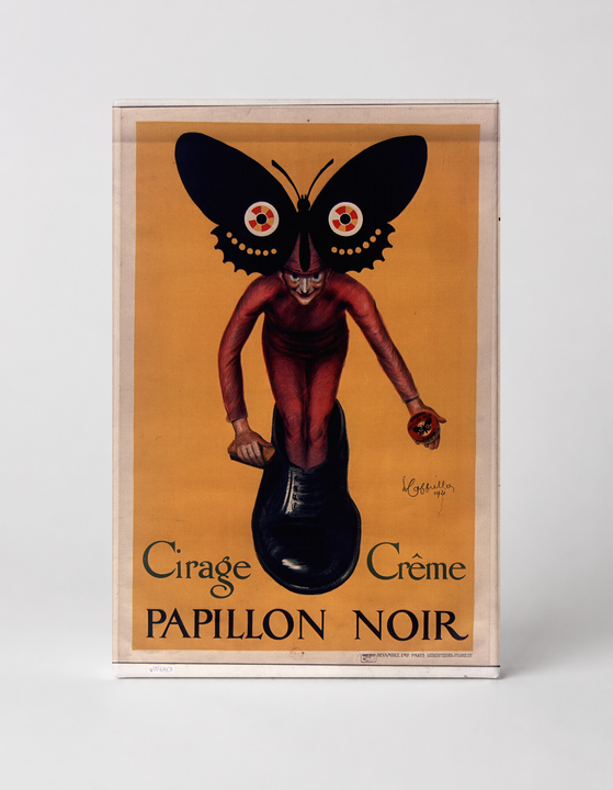 Papillon Noir Shoe Polish 1911 - Vintage French Advertising Poster Wall Art