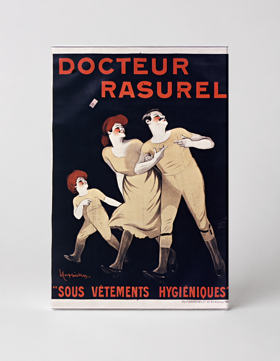 Docteur Rasurel Sous Vêtements Hygiéniques 1900 - Belle Époque Vintage Poster Wall Art