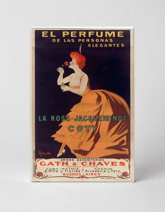 La Rose Jacqueminot Coty Perfume 1904 - Belle Époque Vintage Poster Wall Art