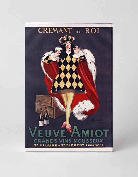 Cremant du Roi Veuve Amiot 1900s - Belle Époque Vintage Poster Wall Art