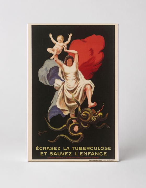 Écrasez la Tuberculose et Sauvez l'Enfance 1900s - Vintage French Public Health Poster Wall Art