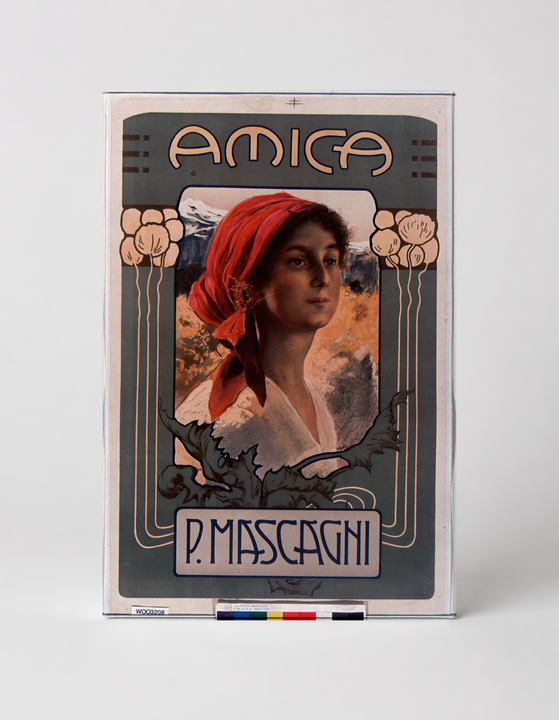 Amica P. Mascagni - Art Nouveau Vintage Opera Poster Wall Art