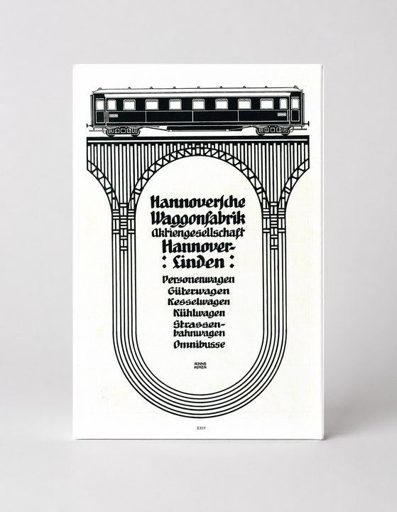 Hannoversche Waggonfabrik 1910s - German Industrial Vintage Poster Wall Art