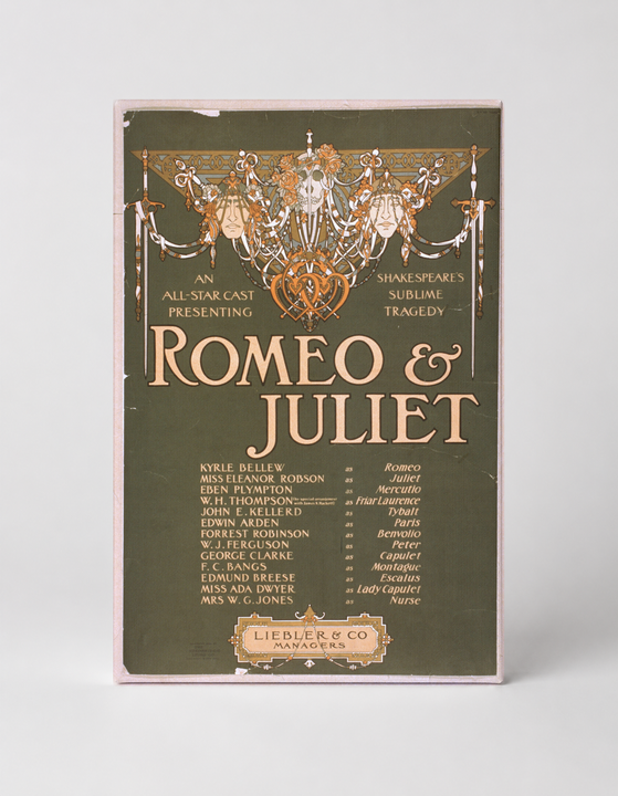 Romeo & Juliet All-Star Cast 1890s - Victorian Theatre Vintage Poster Wall Art