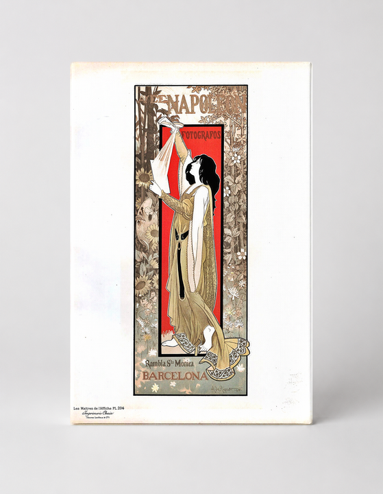 Napoleon Fotografos Barcelona 1900 - Art Nouveau Vintage Poster Wall Art