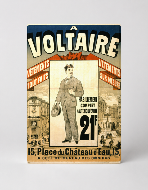 A Voltaire Vêtements 1890s French Fashion - Vintage Lithograph Poster Wall Art