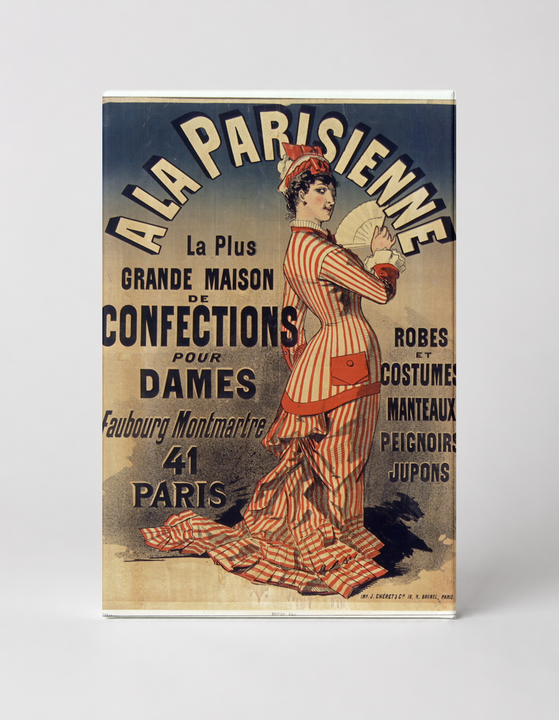 A La Parisienne 1890s French Fashion - Belle Époque Vintage Poster Wall Art