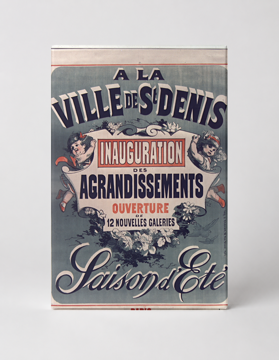 A La Ville de St Denis 1890s - Belle Époque French Advertising Vintage Poster Wall Art