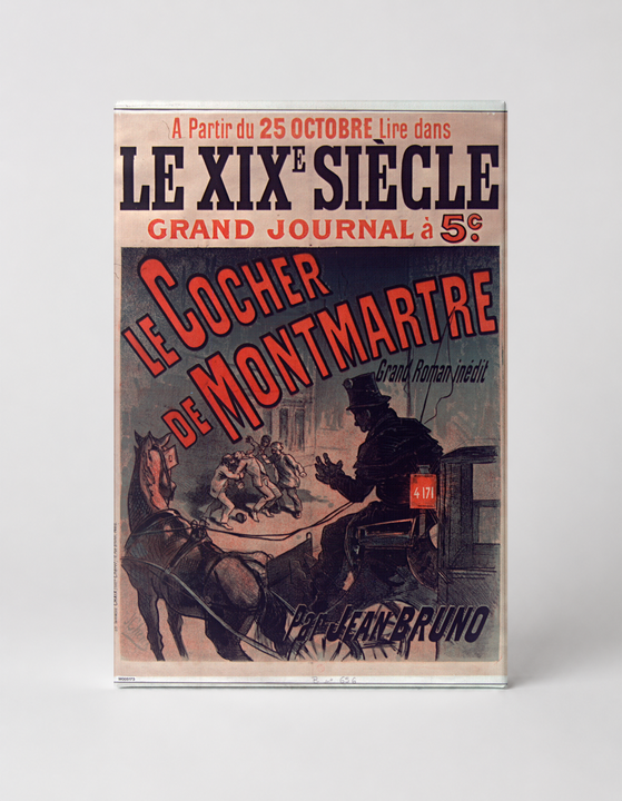 Le Cocher de Montmartre 1890s French Newspaper Vintage Poster Wall Art