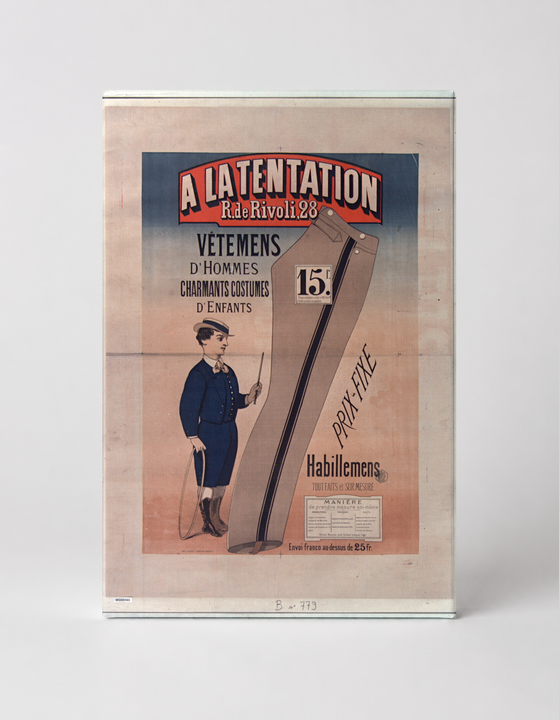 A La Tentation 1880s French Fashion - Vintage Advertising Poster Wall Art