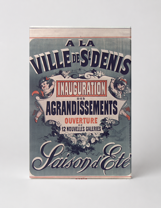 Ville de St Denis Inauguration 1890s - Belle Époque Vintage French Poster Wall Art