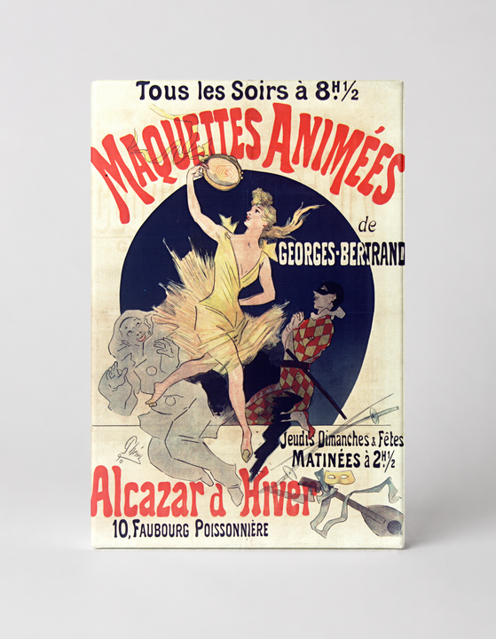 Maquettes Animées 1890s Belle Époque Theatre Vintage Poster Wall Art