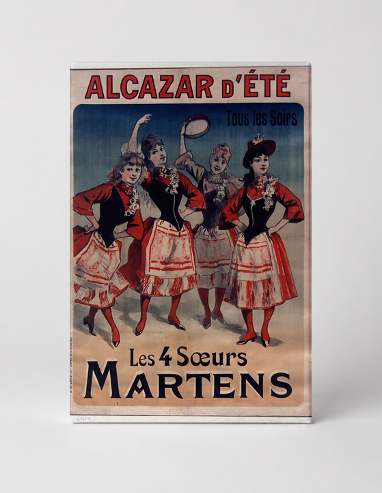 Les 4 Soeurs Martens Alcazar d'Été - Belle Époque Vintage Poster Wall Art