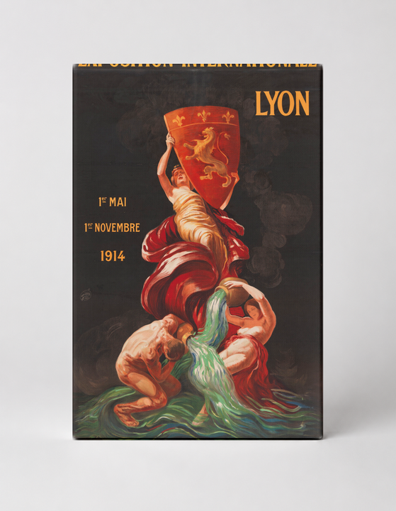 Exposition Internationale Lyon 1914 - Belle Époque Vintage Poster Wall Art