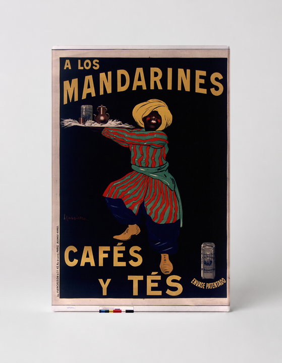 A Los Mandarines Cafés y Tés 1900s - Vintage Advertising Poster Canvas Wall Art