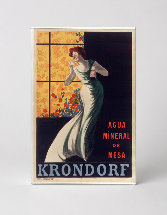 Krondorf Agua Mineral de Mesa - Art Nouveau Vintage Poster Wall Art