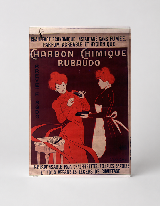 Charbon Chimique Rubaudo 1900s - Belle Époque Vintage Poster Wall Art