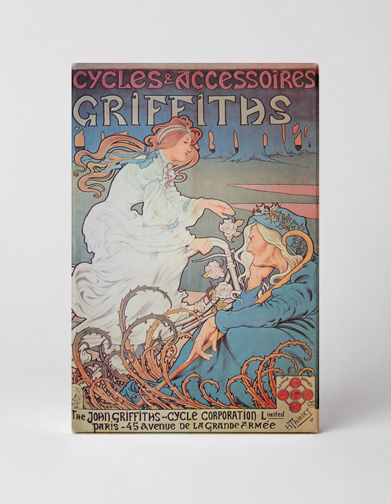 Cycles & Accessoires Griffiths 1905 - Art Nouveau Vintage Poster Wall Art