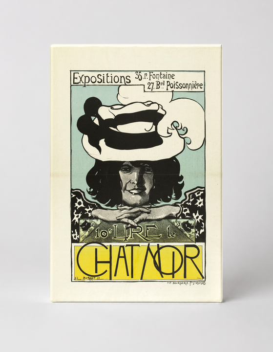 Chat Noir Exposition 1890s - Belle Époque Vintage Poster Canvas Wall Art
