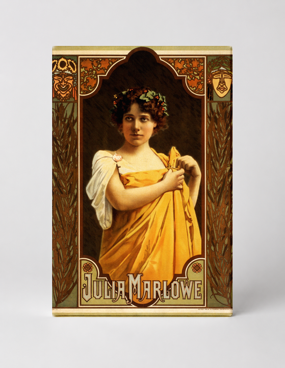 Julia Marlowe 1900s Theatre - Art Nouveau Vintage Poster Wall Art