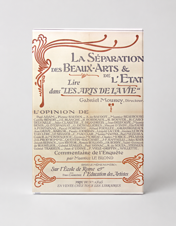La Séparation des Beaux-Arts & de l'État 1905 - Belle Époque Vintage Poster Wall Art