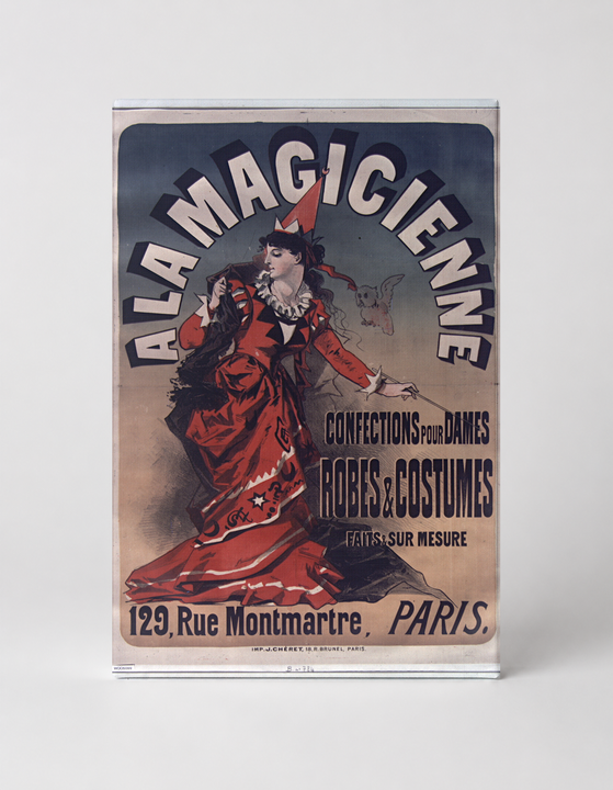 A La Magicienne 1890s French Fashion Poster - Belle Époque Vintage Wall Art