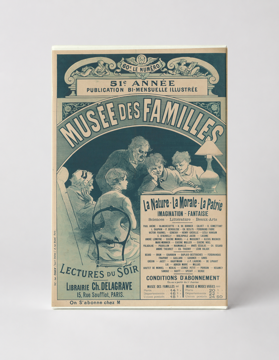 Musée des Familles 1890s French Magazine - Belle Époque Vintage Poster Wall Art