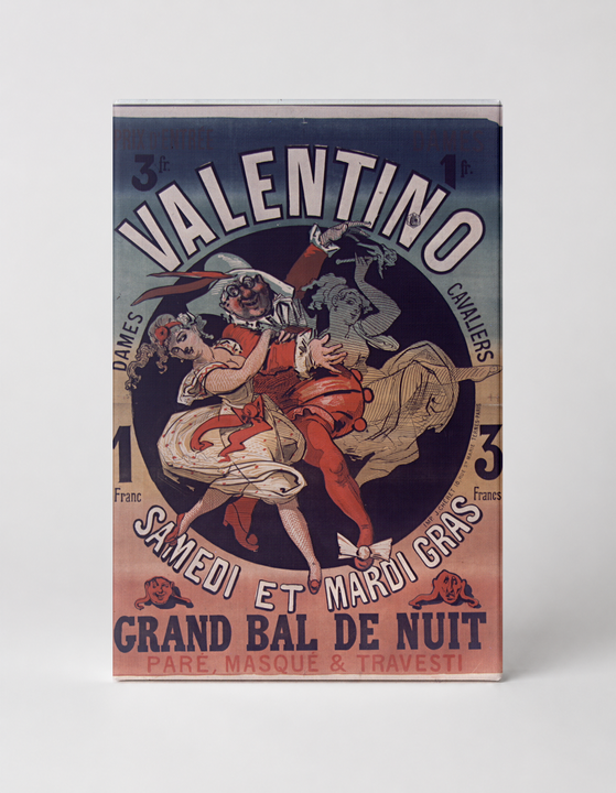 Valentino Grand Bal de Nuit 1890s - Belle Époque Vintage Poster Wall Art