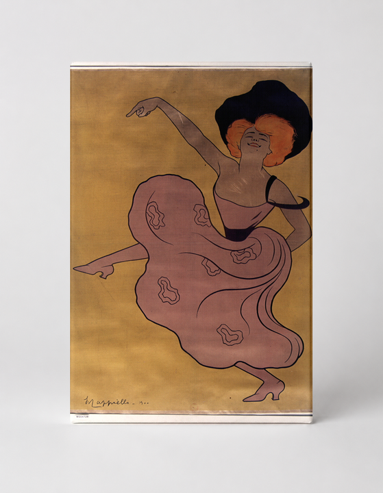 Dancing Woman in Pink Dress - Belle Époque Vintage Poster Wall Art