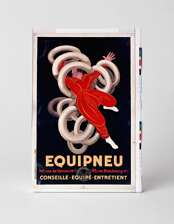 Equipneu Vintage Tire Advertisement Poster - Art Deco French Wall Art