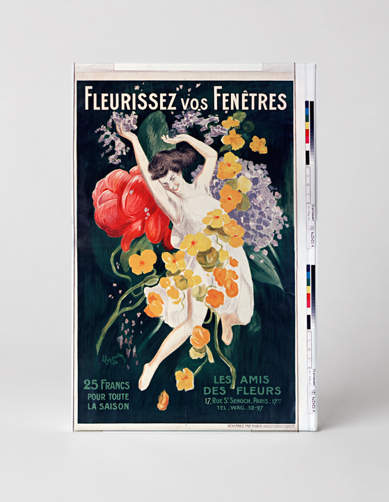 Fleurissez Vos Fenêtres 1900s French Flower Ad - Art Nouveau Vintage Poster Wall Art
