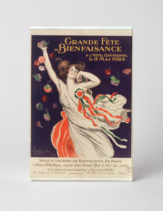 Grande Fête de Bienfaisance 1924 - Belle Époque Vintage Poster Wall Art
