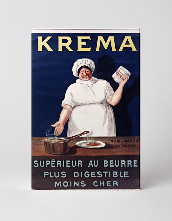 Krema Superieur au Beurre 1900s - Vintage French Advertising Poster Wall Art