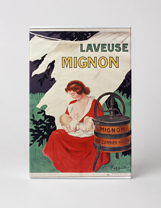 Laveuse Mignon 1900s French Washing Machine Vintage Poster Wall Art