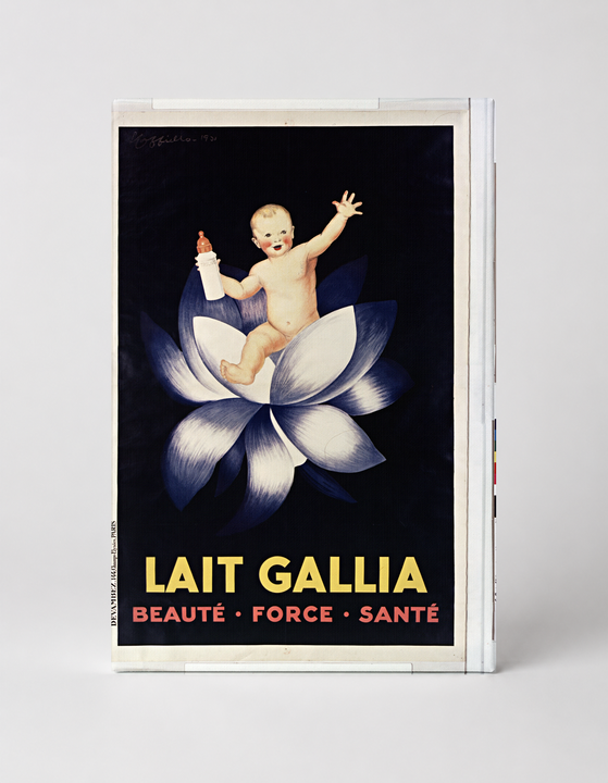 Lait Gallia Vintage French Baby Milk Poster Canvas Wall Art
