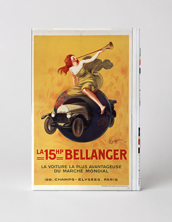 La 15HP Bellanger 1921 - French Automobile Vintage Poster Wall Art